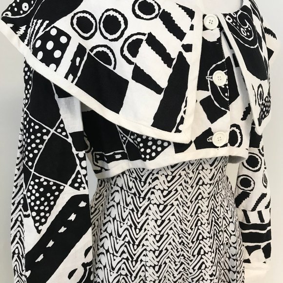 Vintage 90s 6 Linen Art Print Hip Hop 2 Piece Set - Picture 14 of 16